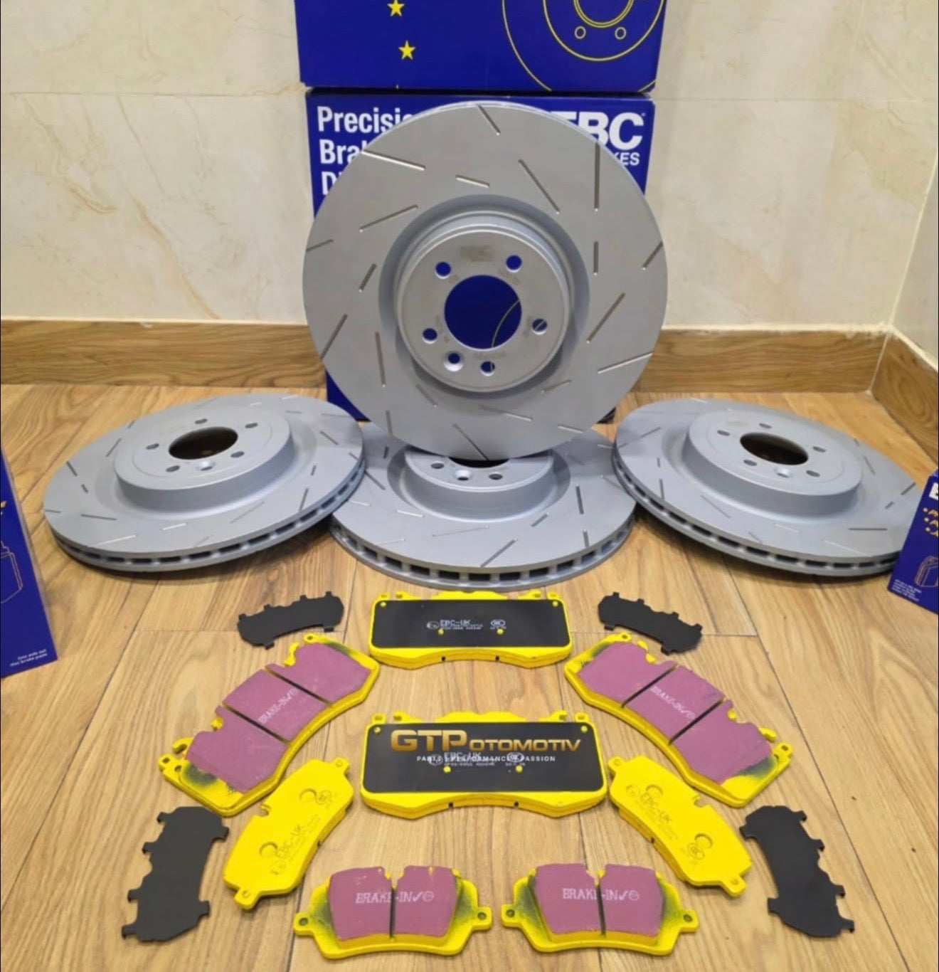 GTP Automotive Slotted Brake Rotors & Performance Brake Pads – DJ Auto Mods