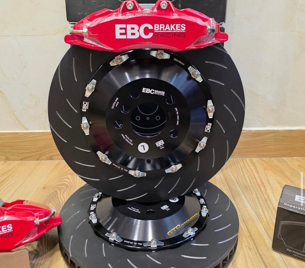 EBC Brakes Racing Slotted Rotors & Red Calipers – DJ Auto Mods